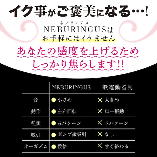 Neburingus Vibrator for Clitoris and Nipples Pink - Vibe toy with two attachments - Kanojo Toys